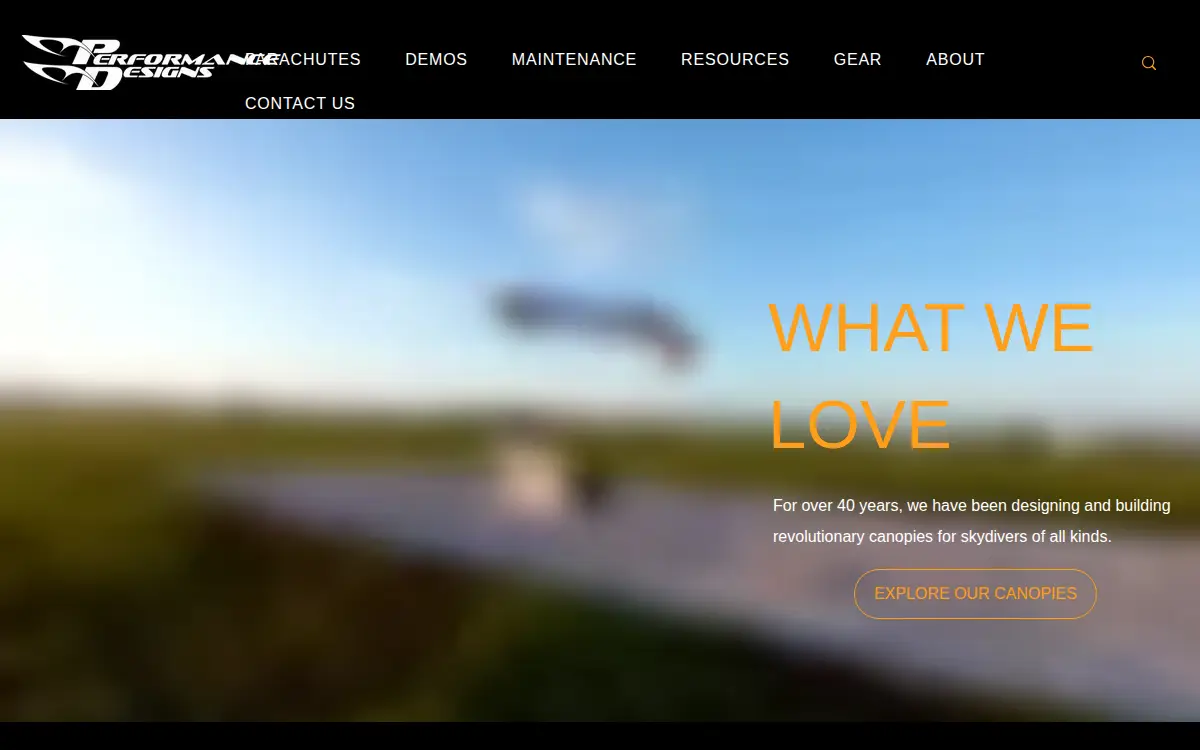 Homepage of Performance Designs INC