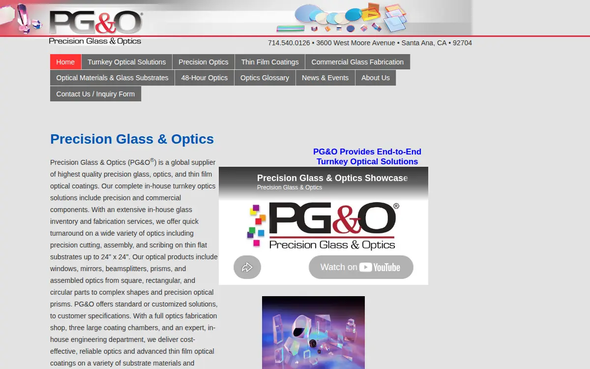 Homepage of Buk Optics, INC