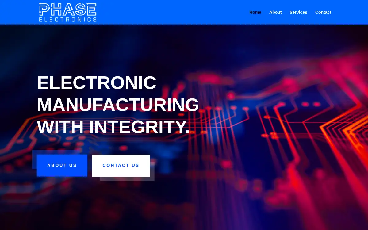 Homepage of Phase Electronics, Incorporated