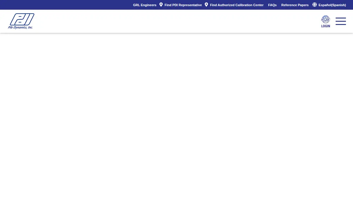 Homepage of Pile Dynamics INC.