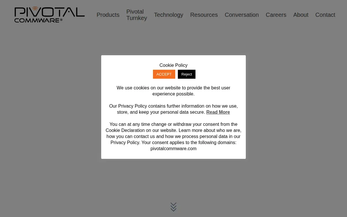 Homepage of Pivotal Commware INC