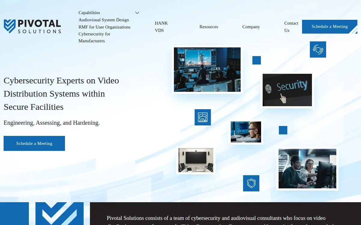 Homepage of Pivotal Solutions LLC