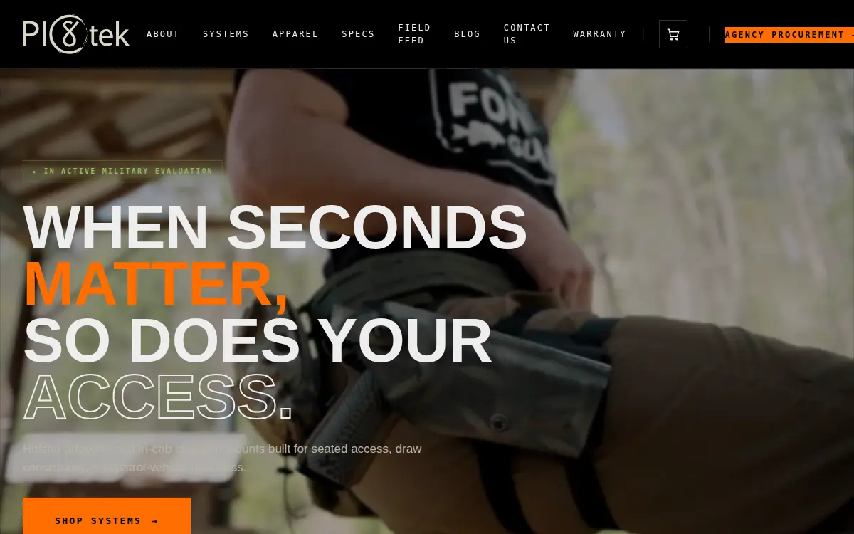 Homepage of Pl8tek LLC