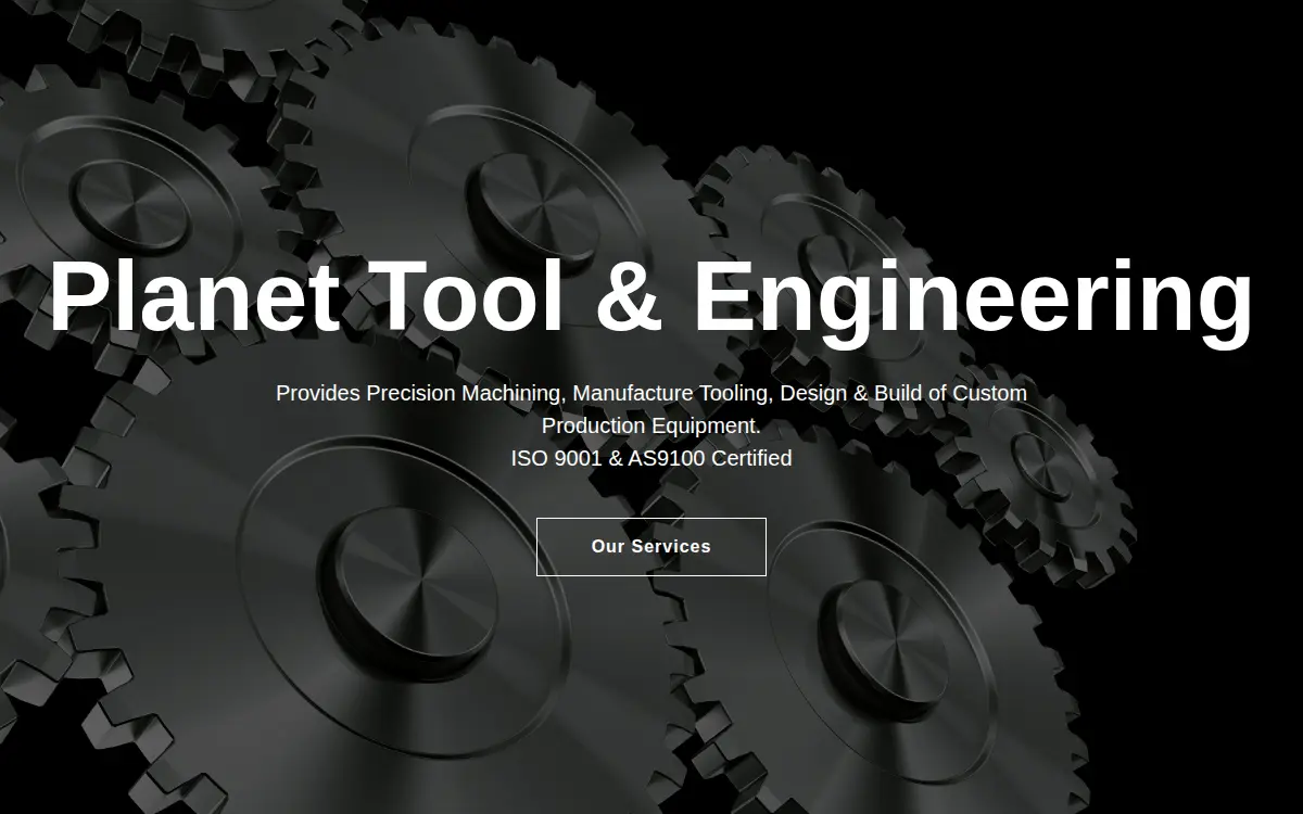 Homepage of Planet Tool & Gear INC