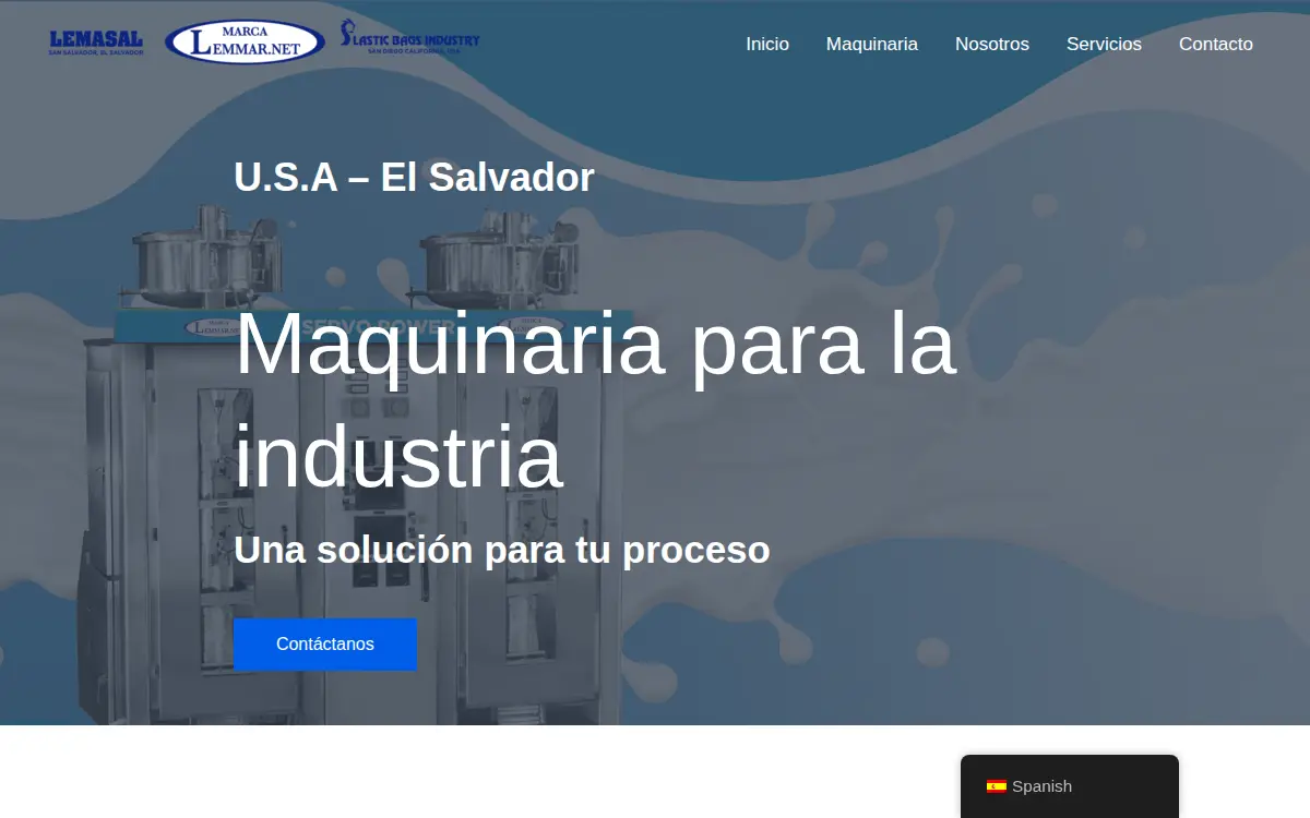 Homepage of Lemus Corporation, the