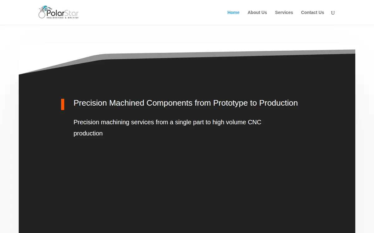 Homepage of Polarstar Engineering & Machine, LLC