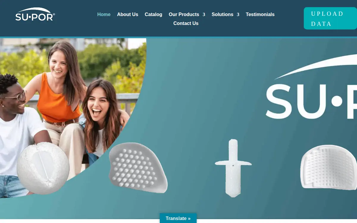 Homepage of Poriferous LLC