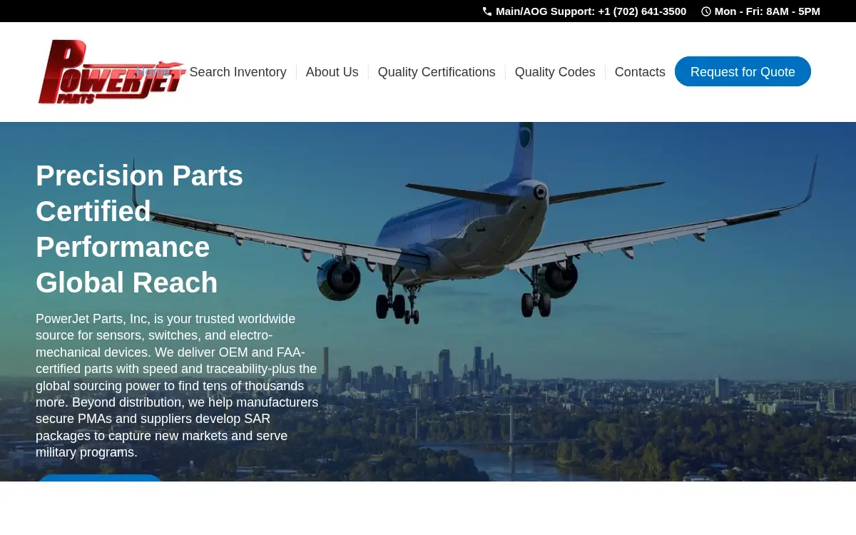 Homepage of Powerjet Parts INC