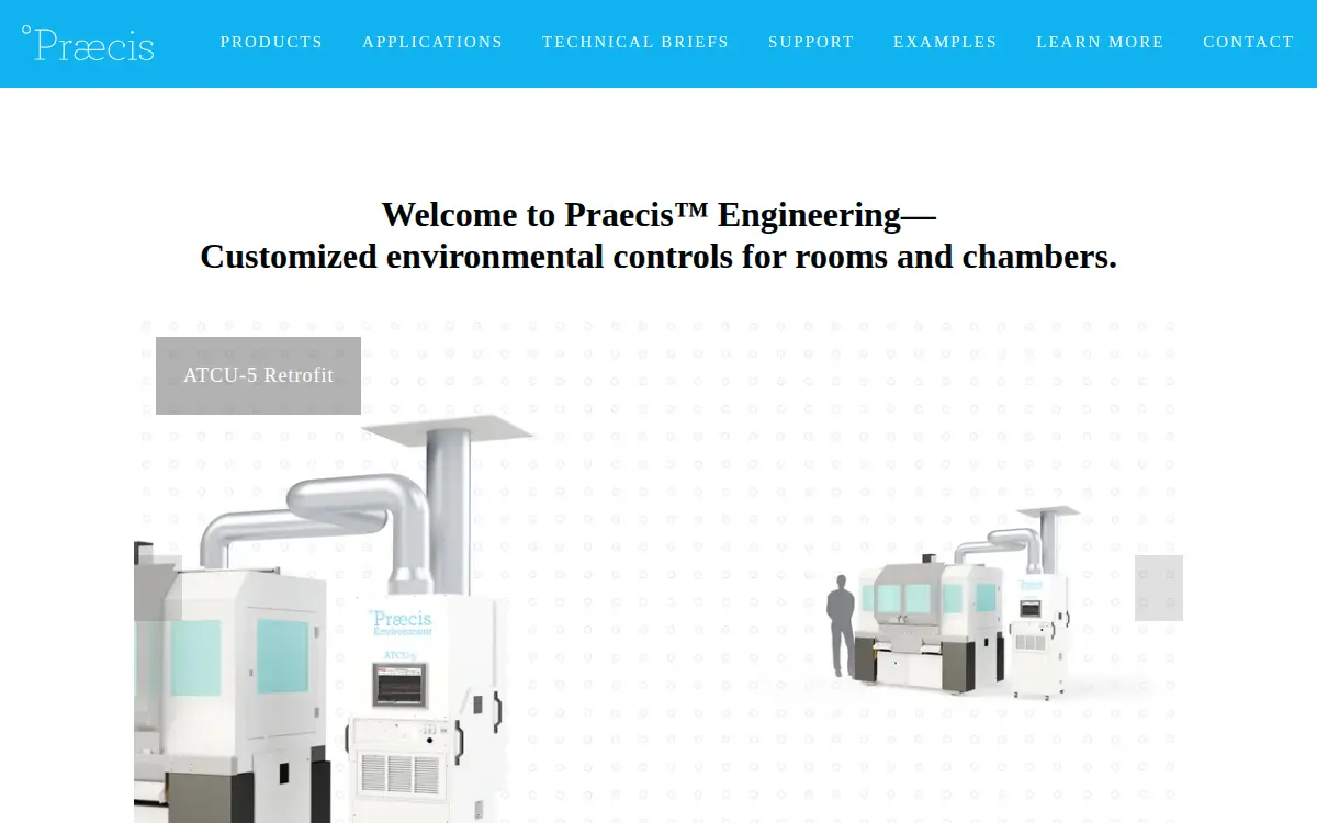 Homepage of Praecis INC