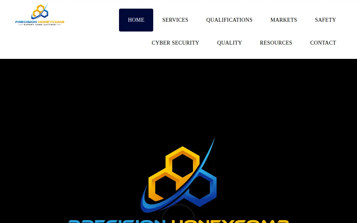 Homepage of Precision Honeycomb LLC