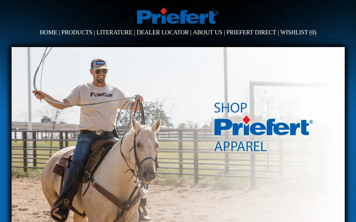 Homepage of Priefert Manufacturing CO INC