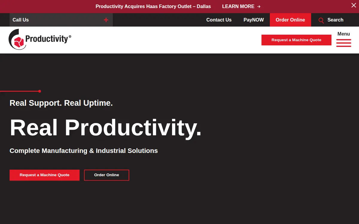 Homepage of Productivity, INC