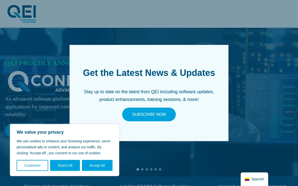 Homepage of Qei, LLC
