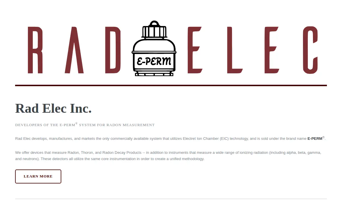 Homepage of Rad Elec INC