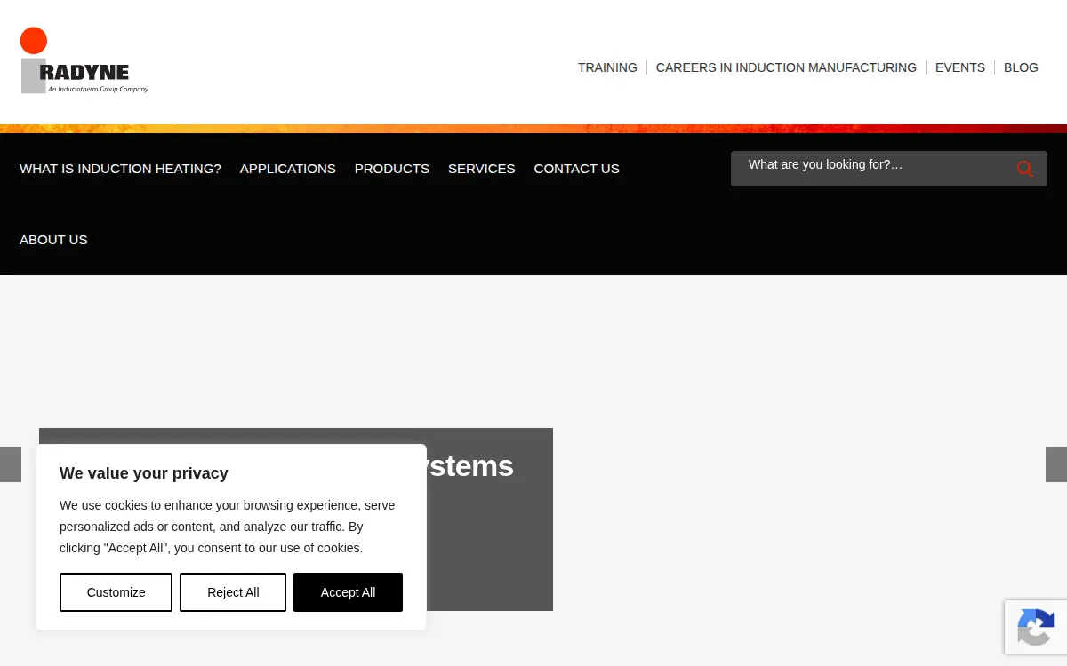 Homepage of Radyne CORP