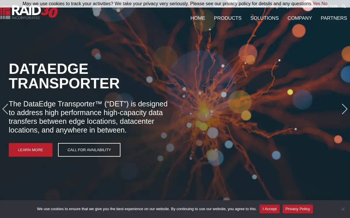 Homepage of Raid INC