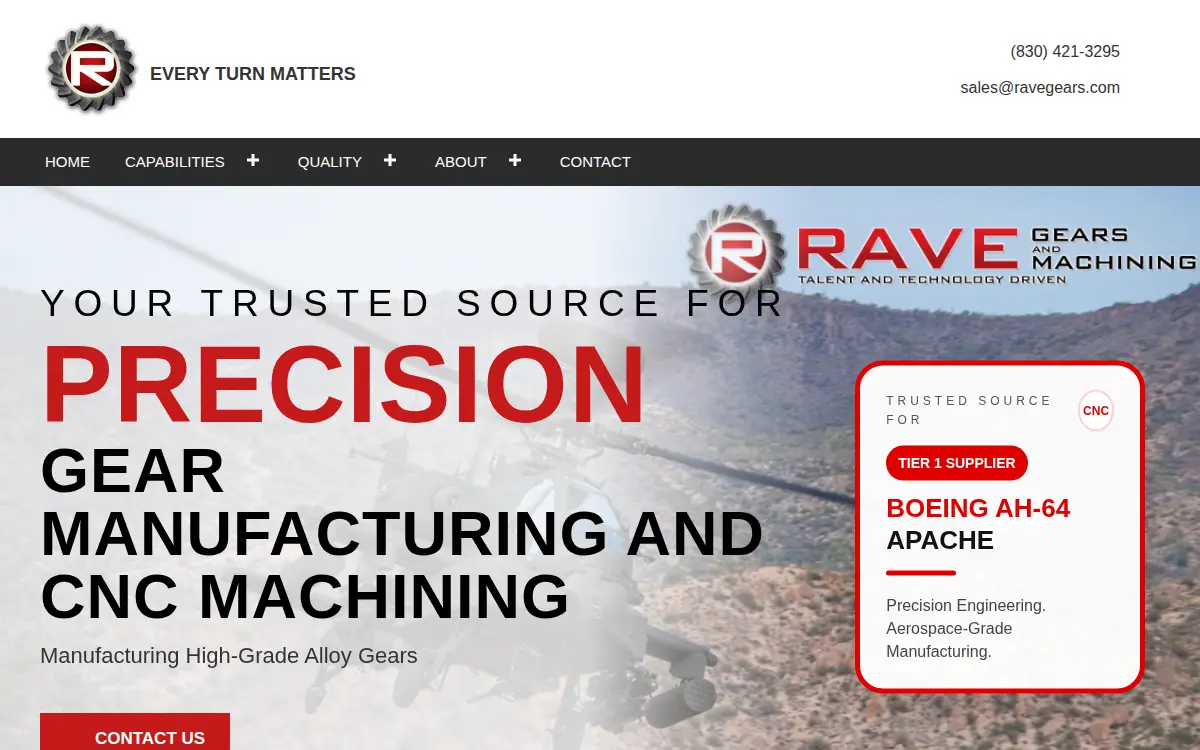 Homepage of Rave Gear LLC