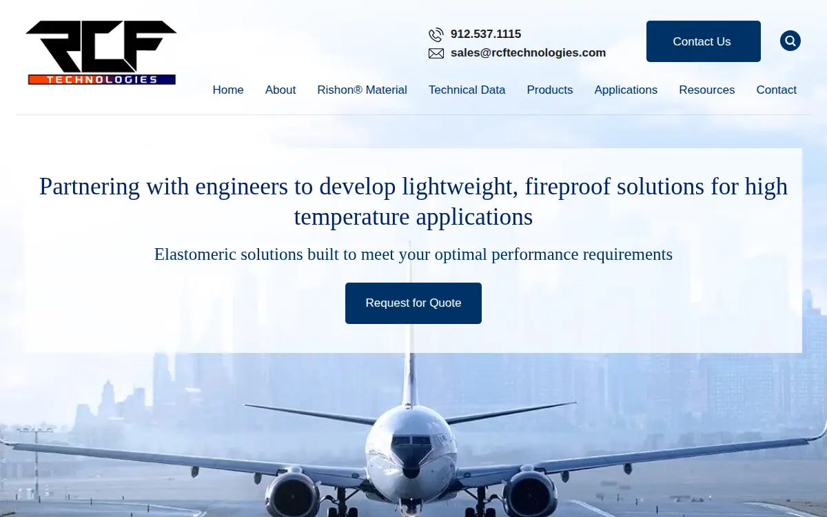 Homepage of Rcf Technologies INC