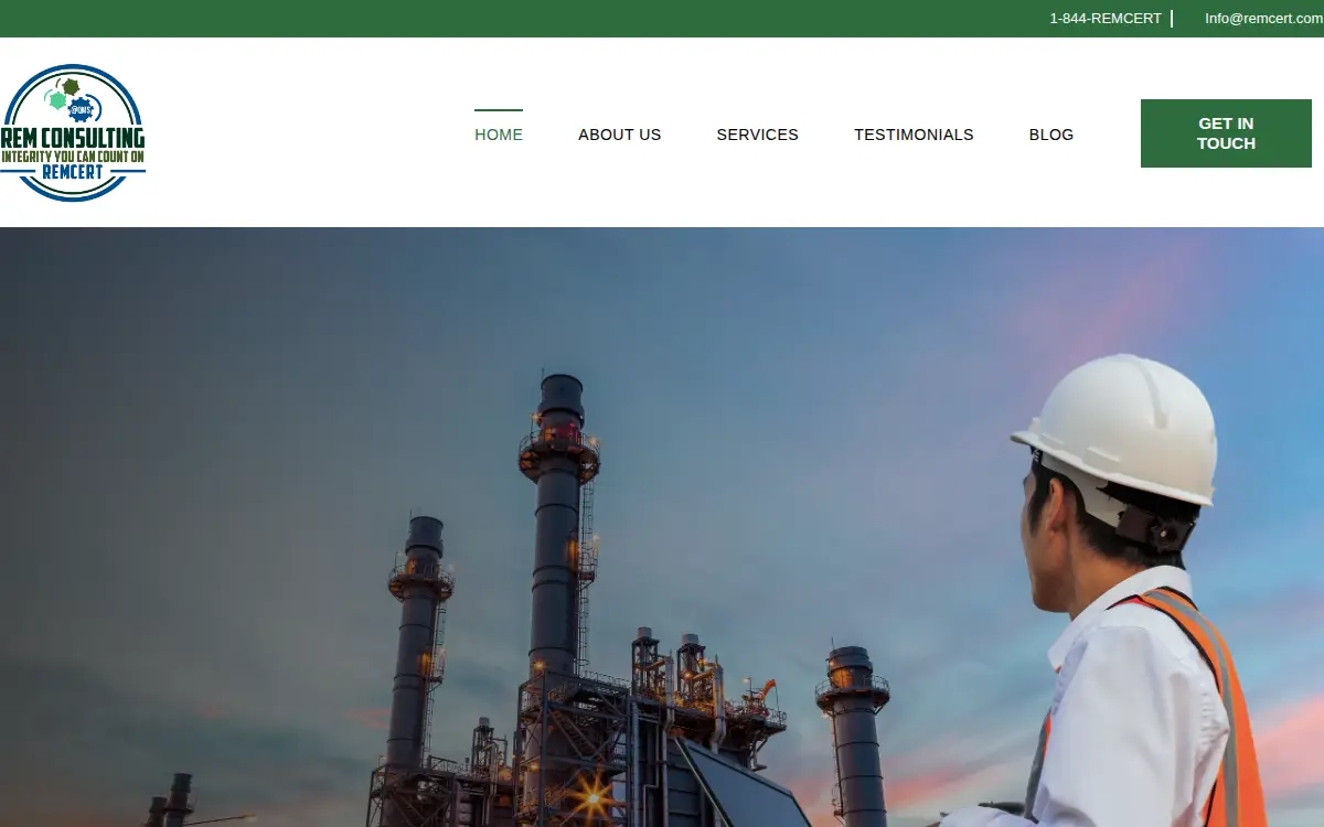 Homepage of Rem Consulting LLC