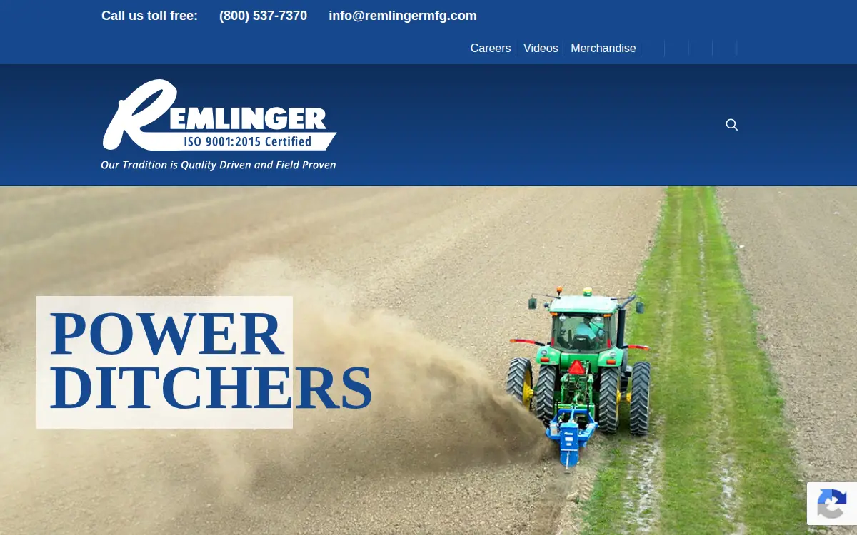 Homepage of Remlinger Manufacturing CO INC