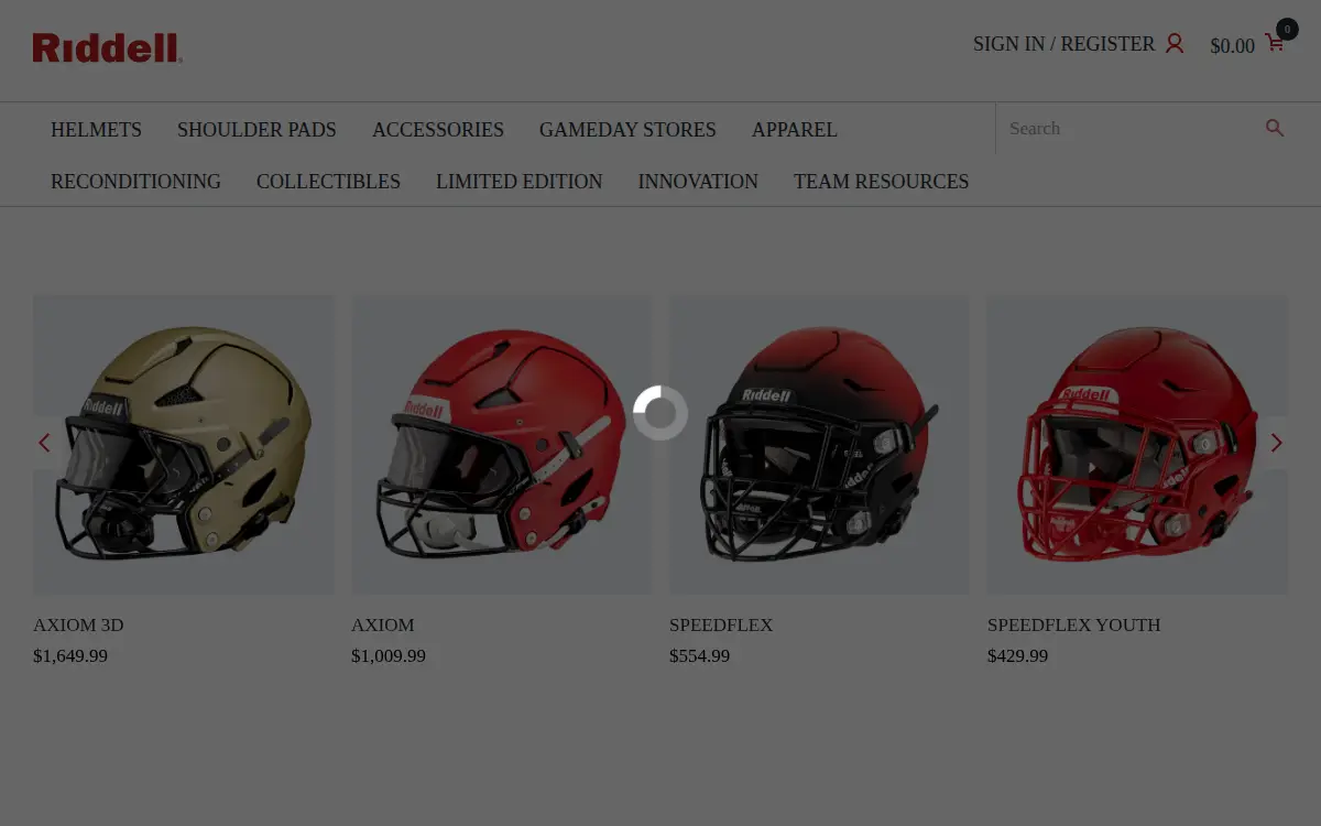 Homepage of All American Sports Corporation