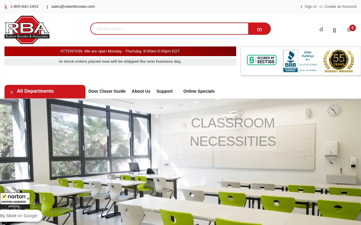 Homepage of Robert Brooke & Associates, INC