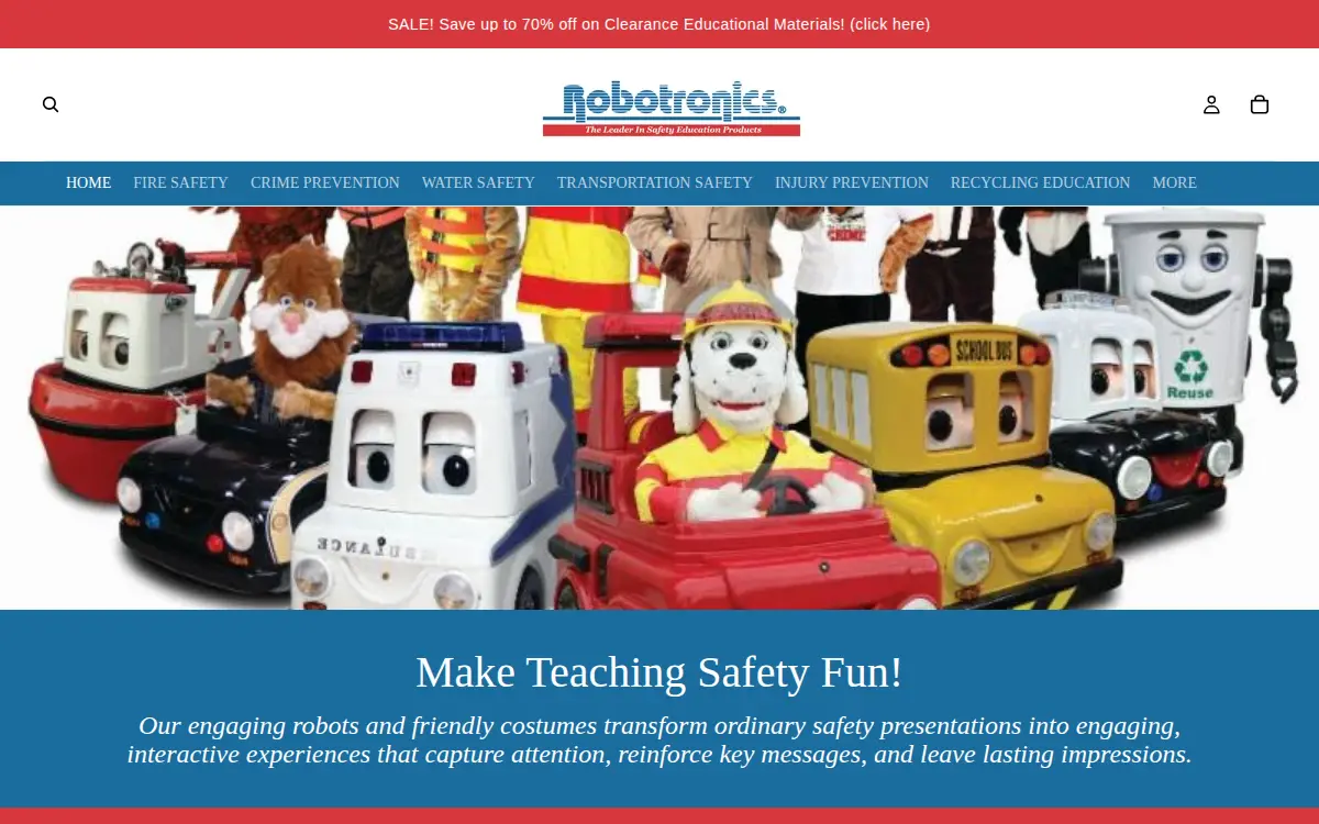 Homepage of Robotronics Incorporated