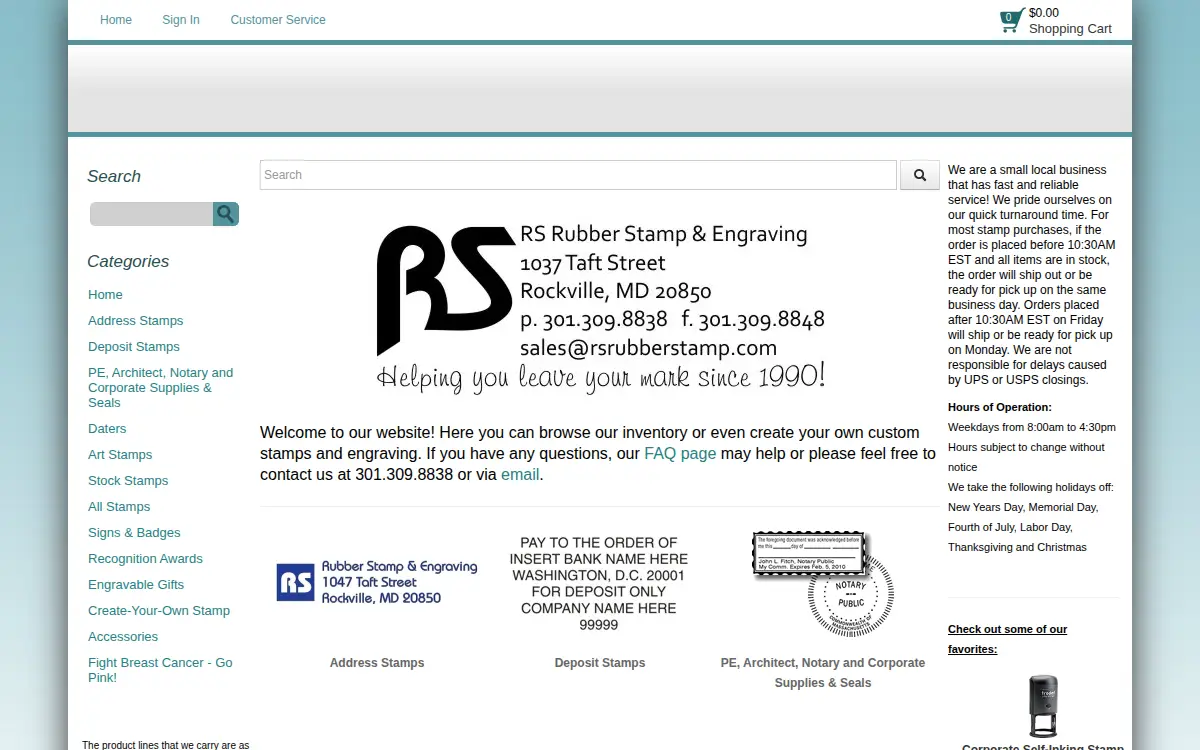 Homepage of Rns Enterprises, INC.