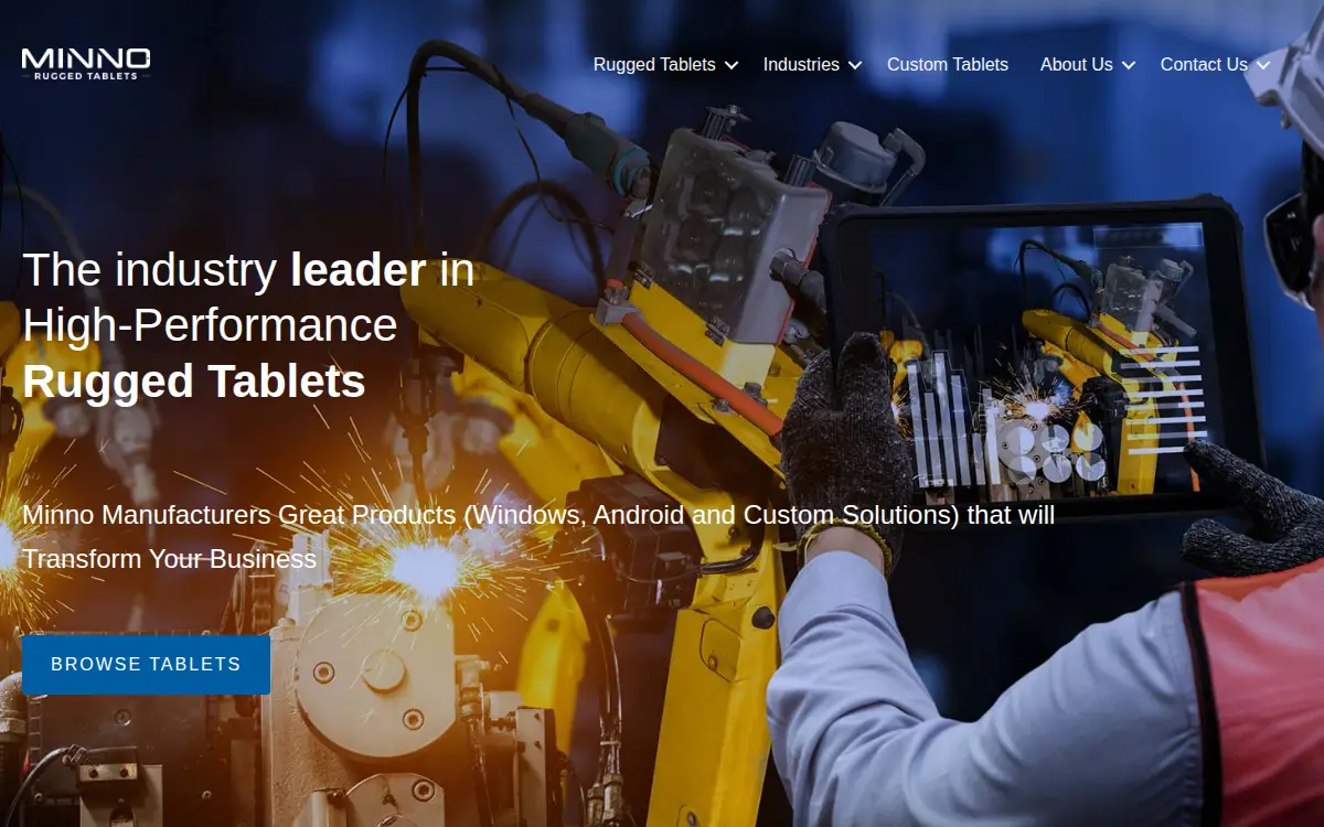 Homepage of Minno, LLC