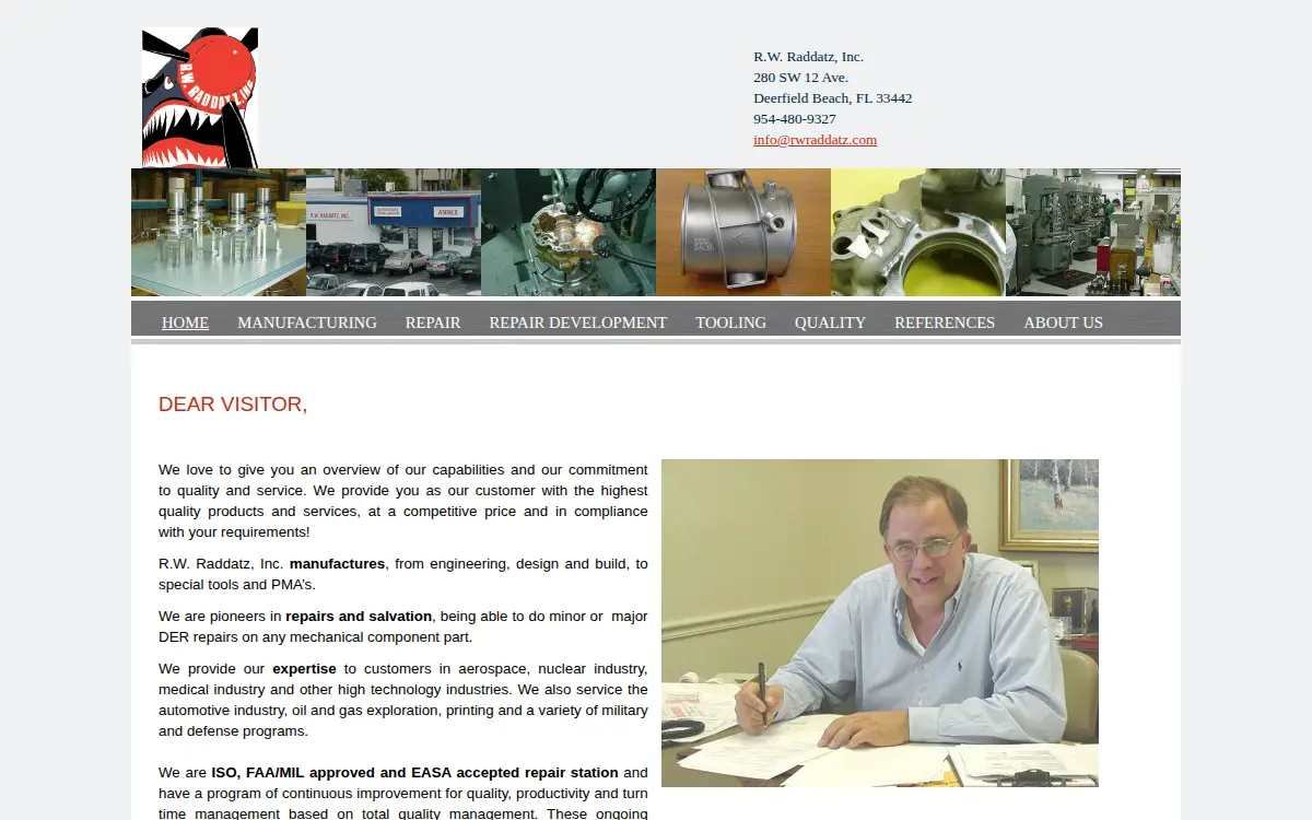 Homepage of Rw Raddatz INC