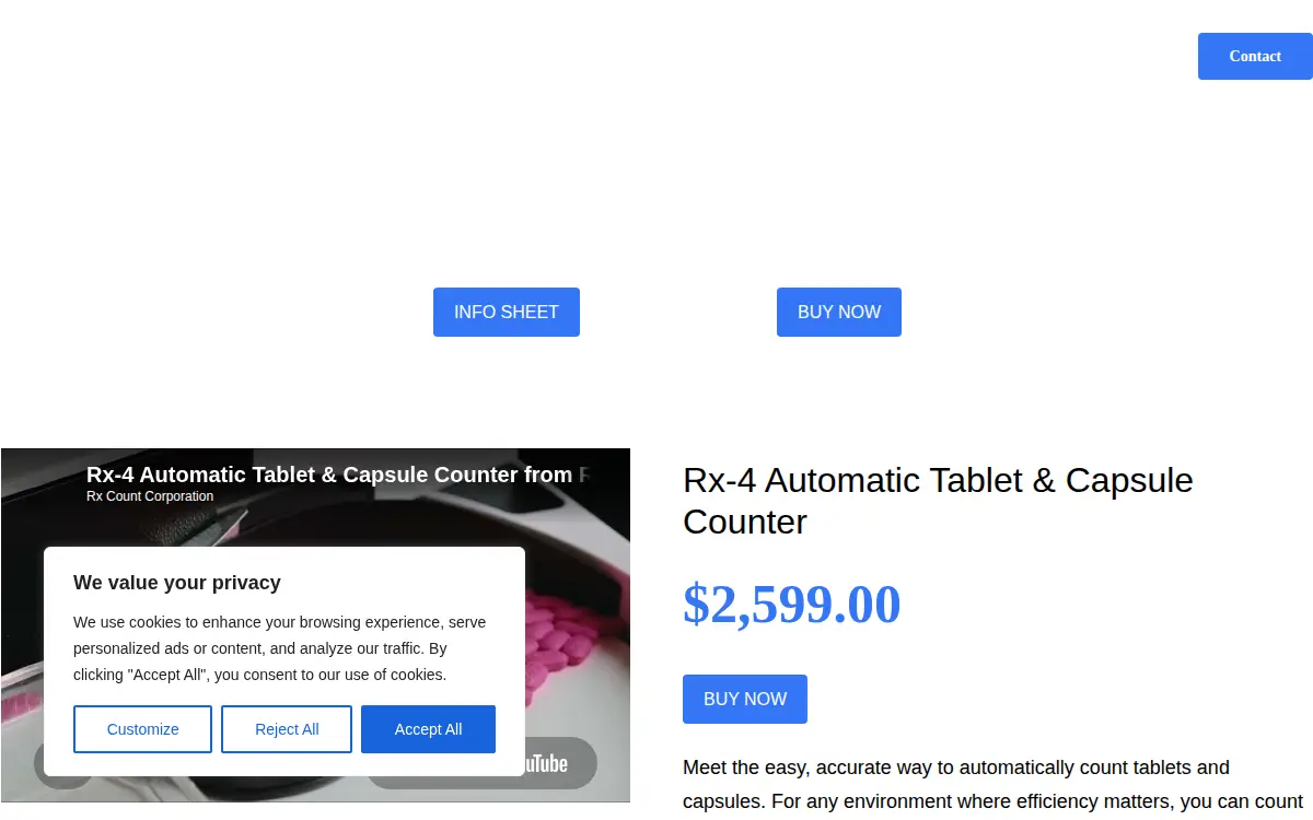 Homepage of Rxcount CORP.