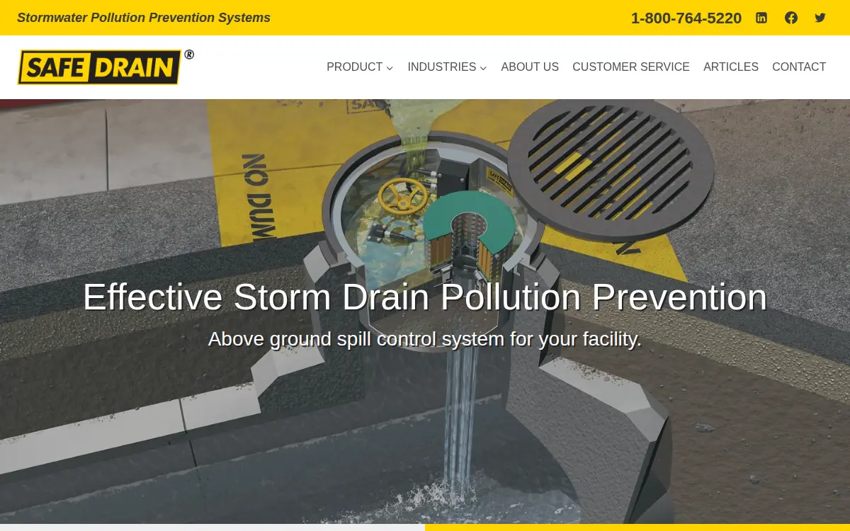 Homepage of Safe Drain Stormwater Holdings, INC.