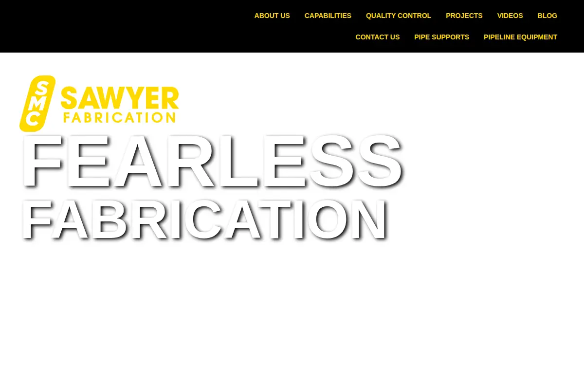 Homepage of Sawyer Manufacturing Company