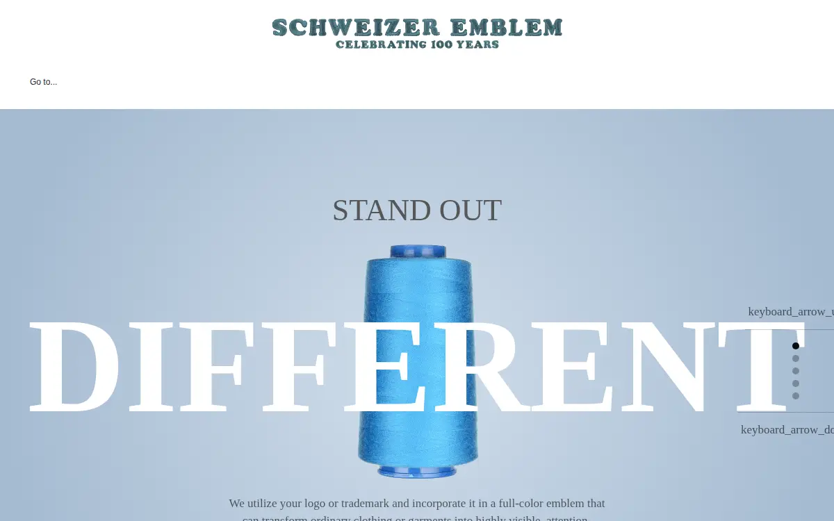 Homepage of Schweizer Emblem CO