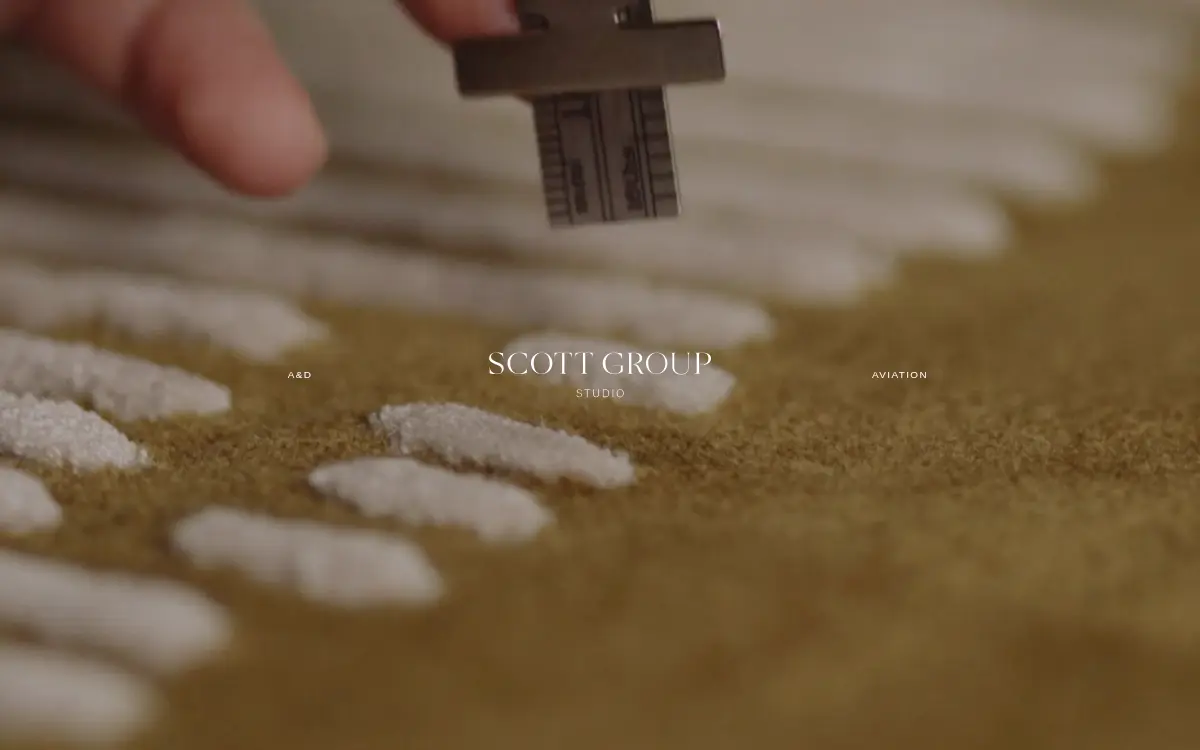Homepage of Scott Group Custom Carpets, LLC