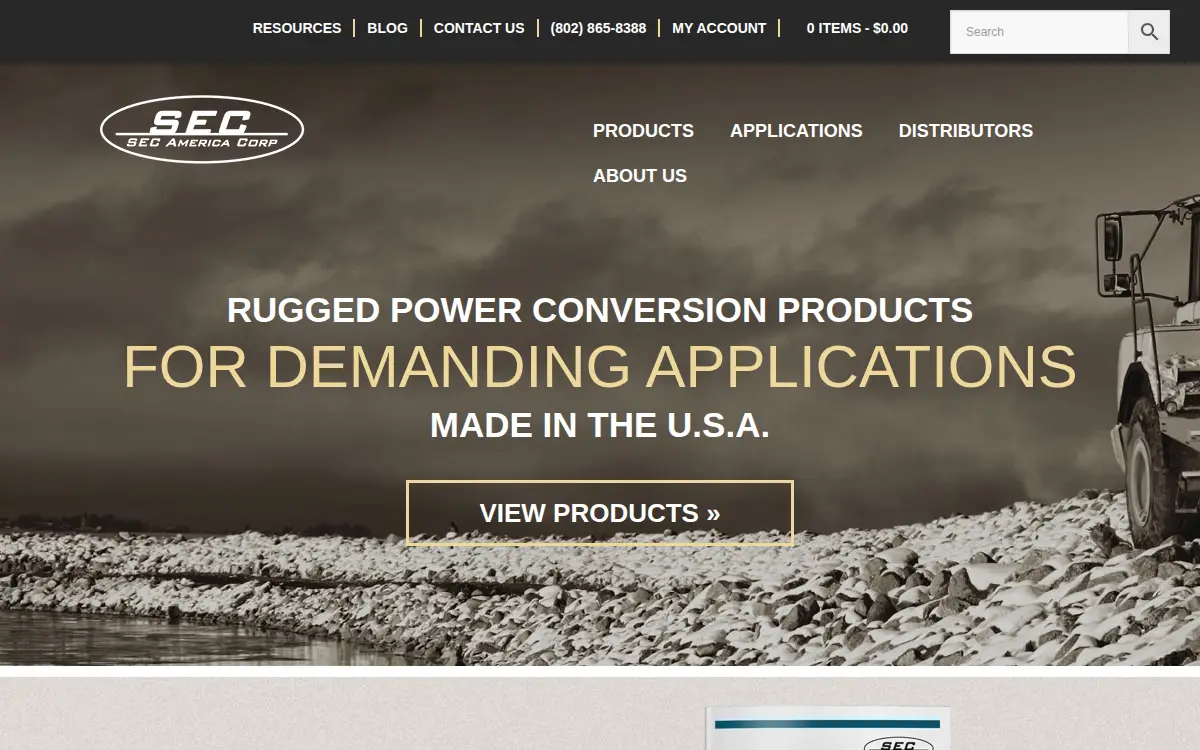 Homepage of Sec America CORP.
