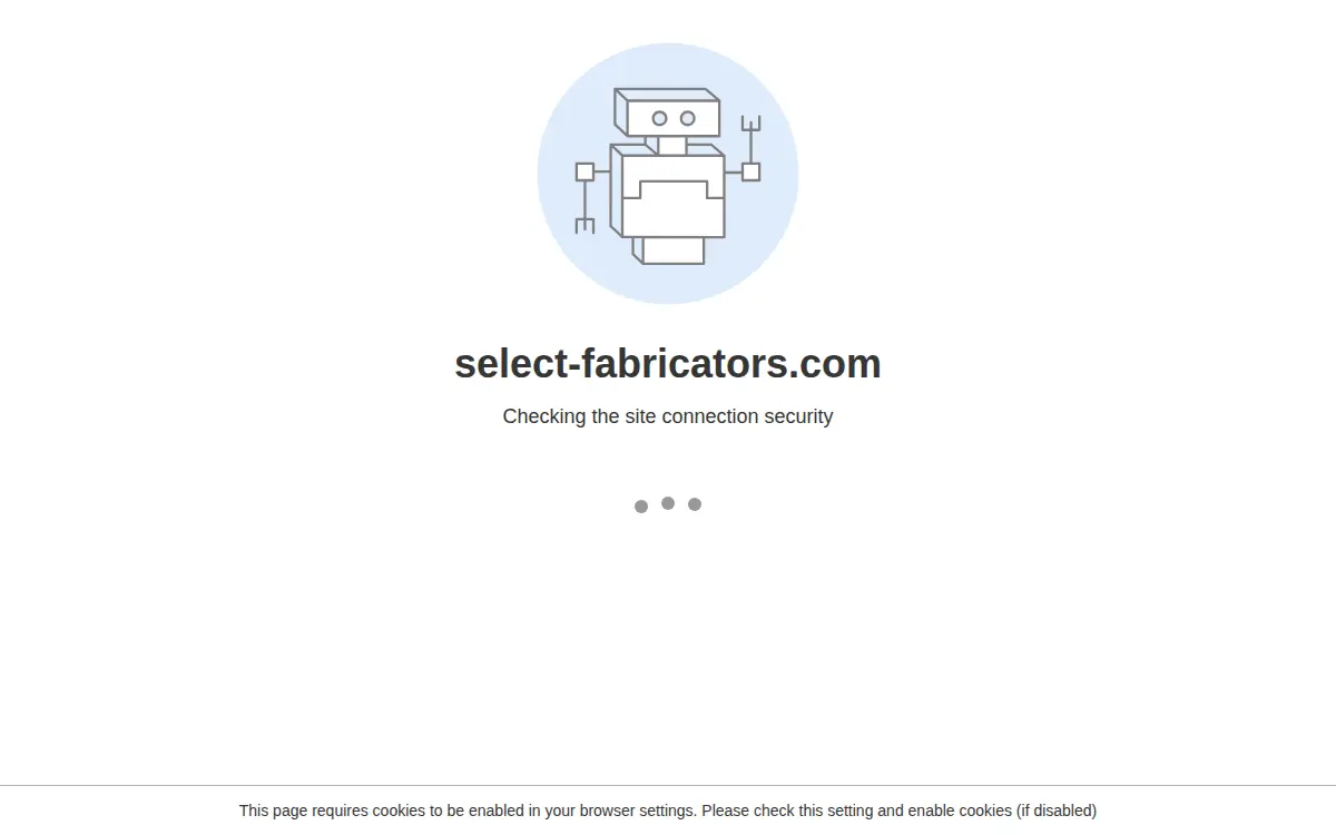Homepage of Select Fabricators INC