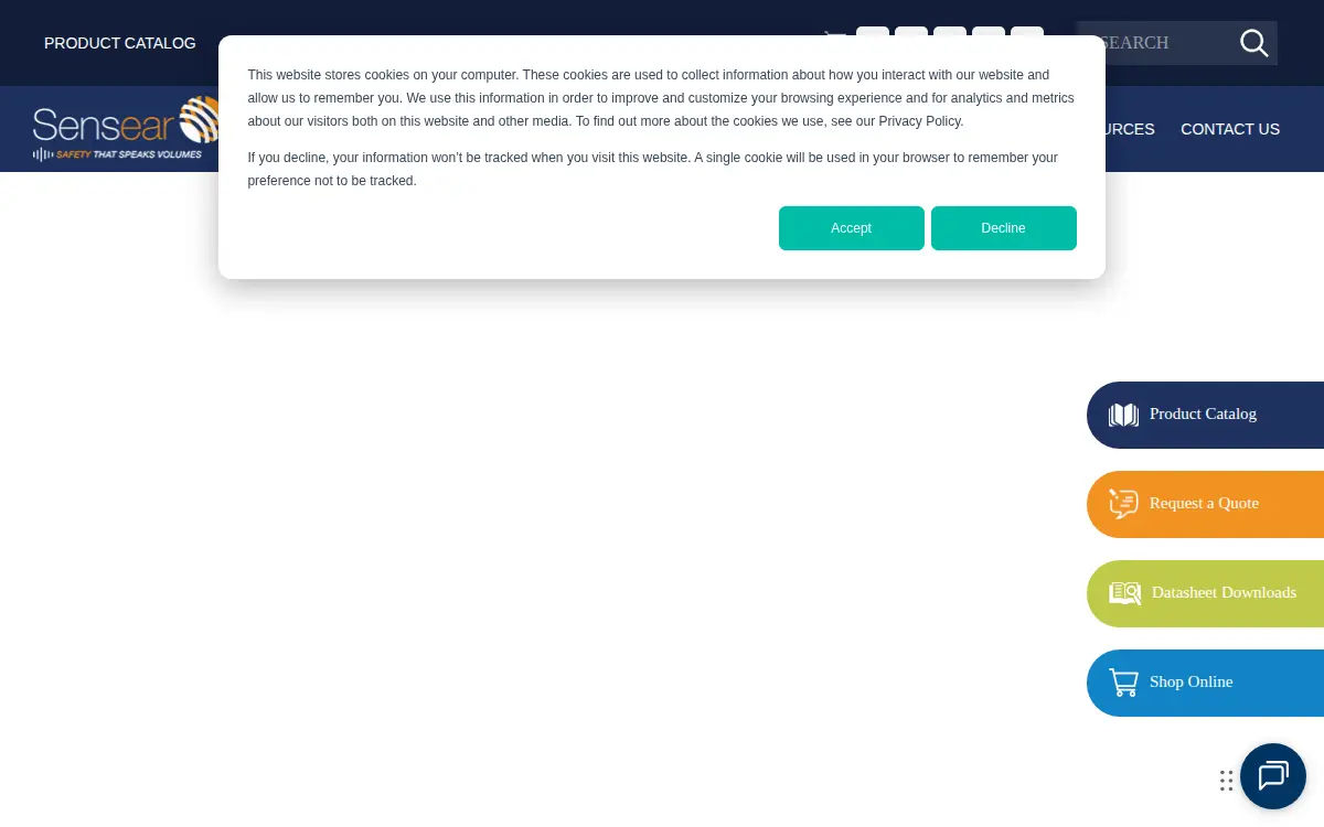 Homepage of Sensear INC