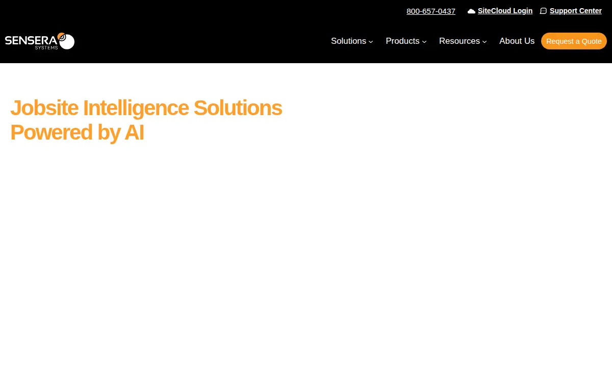 Homepage of Sensera Systems, INC.