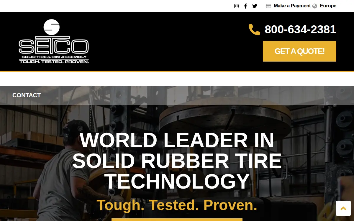 Homepage of Setco INC