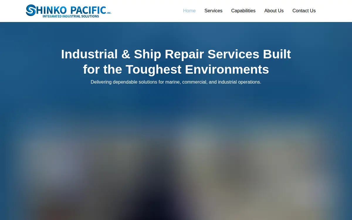 Homepage of Shinko Pacific, INC