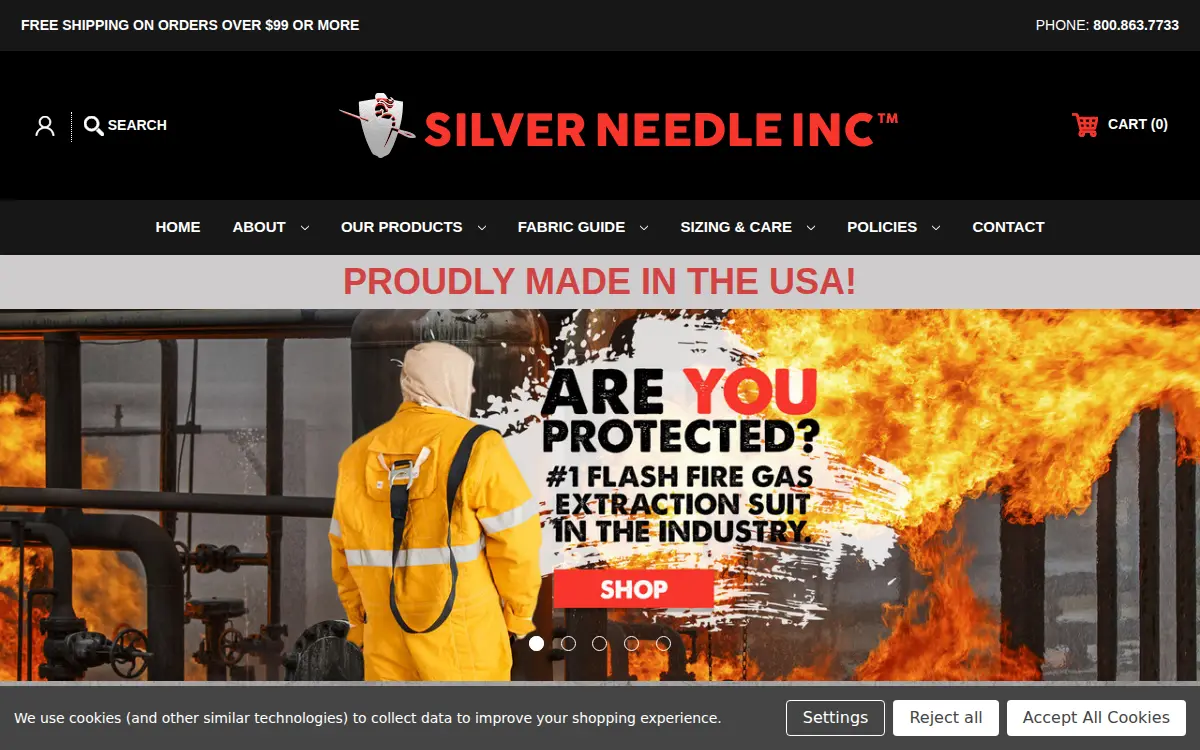 Homepage of Silver Needle INC