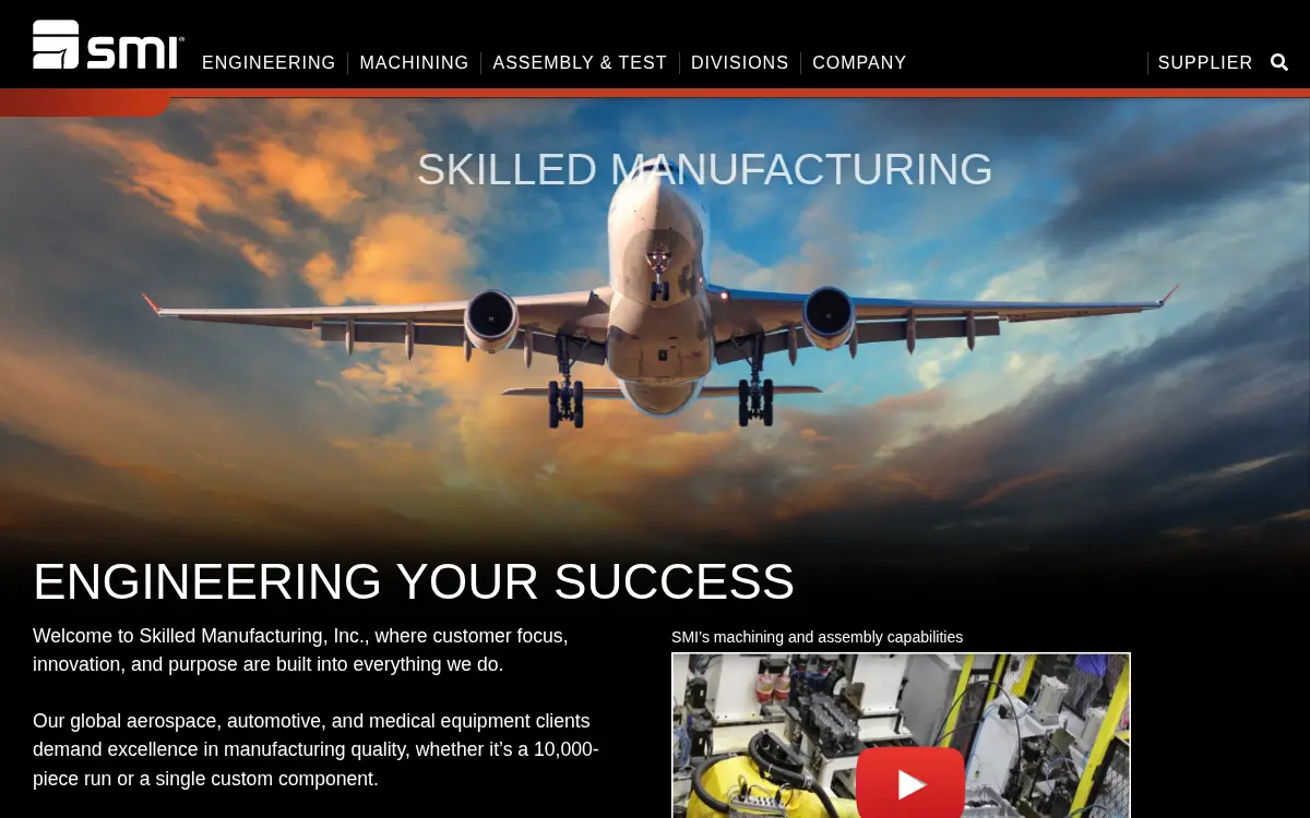 Homepage of Smi Aerospace, INC.