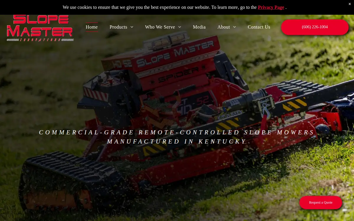 Homepage of Slope Master Innovations LLC