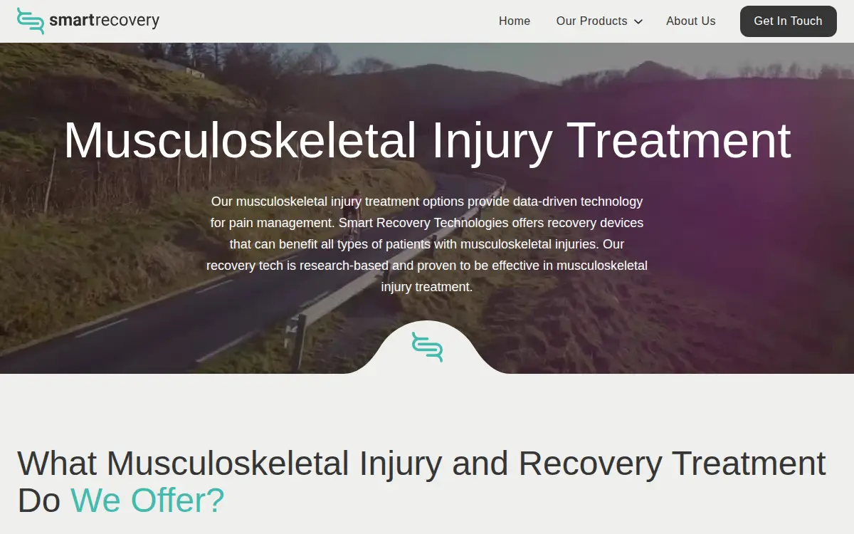Homepage of Smart Recovery Technologies LLC