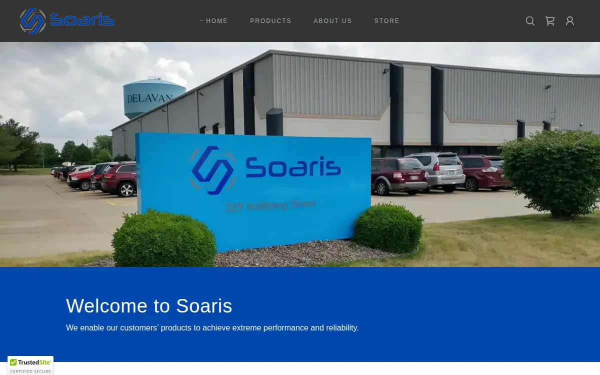 Homepage of Soaris Delavan LLC