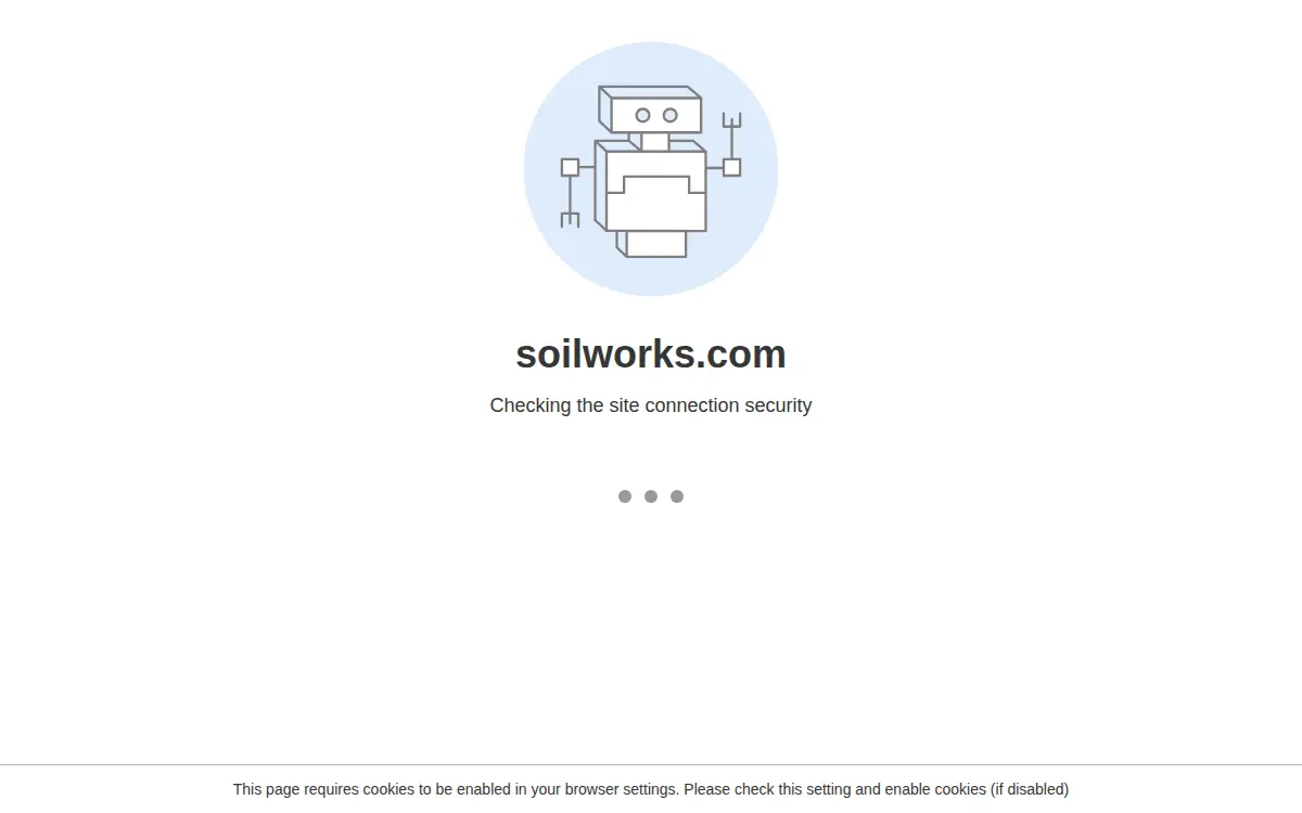 Homepage of Soilworks, LLC
