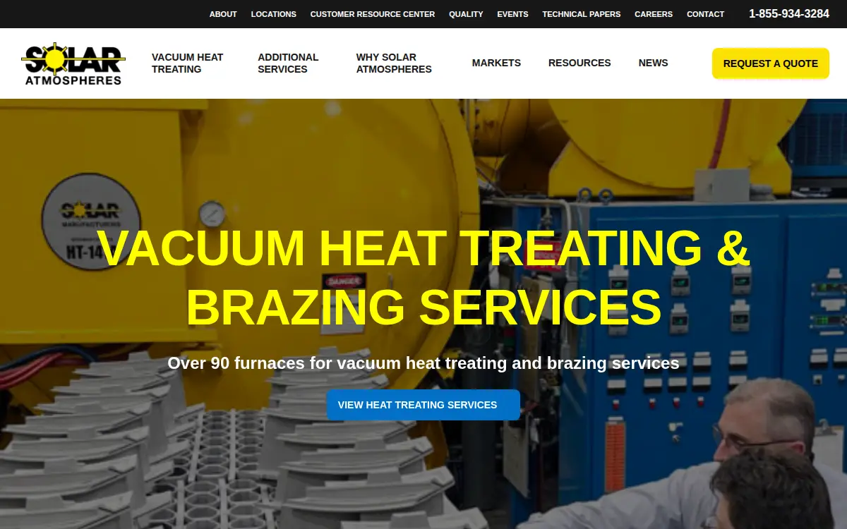 Homepage of Solar Atmospheres of Michigan, INC.