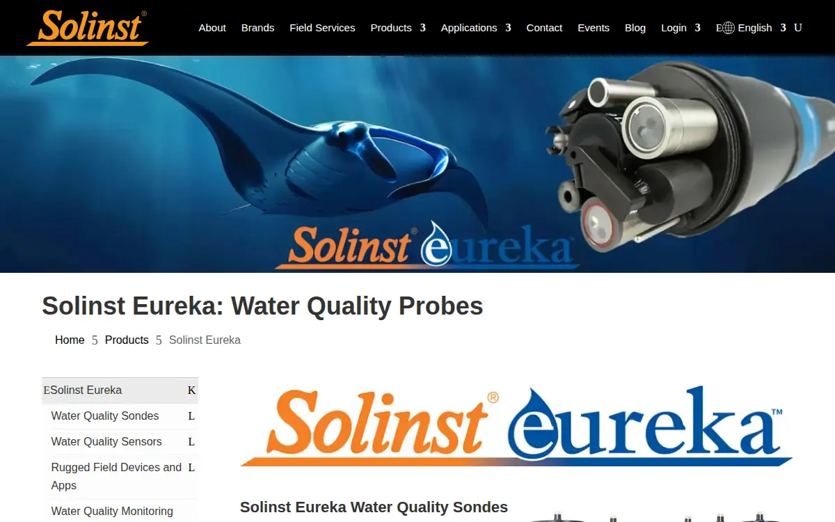 Homepage of Solinst Eureka LLC