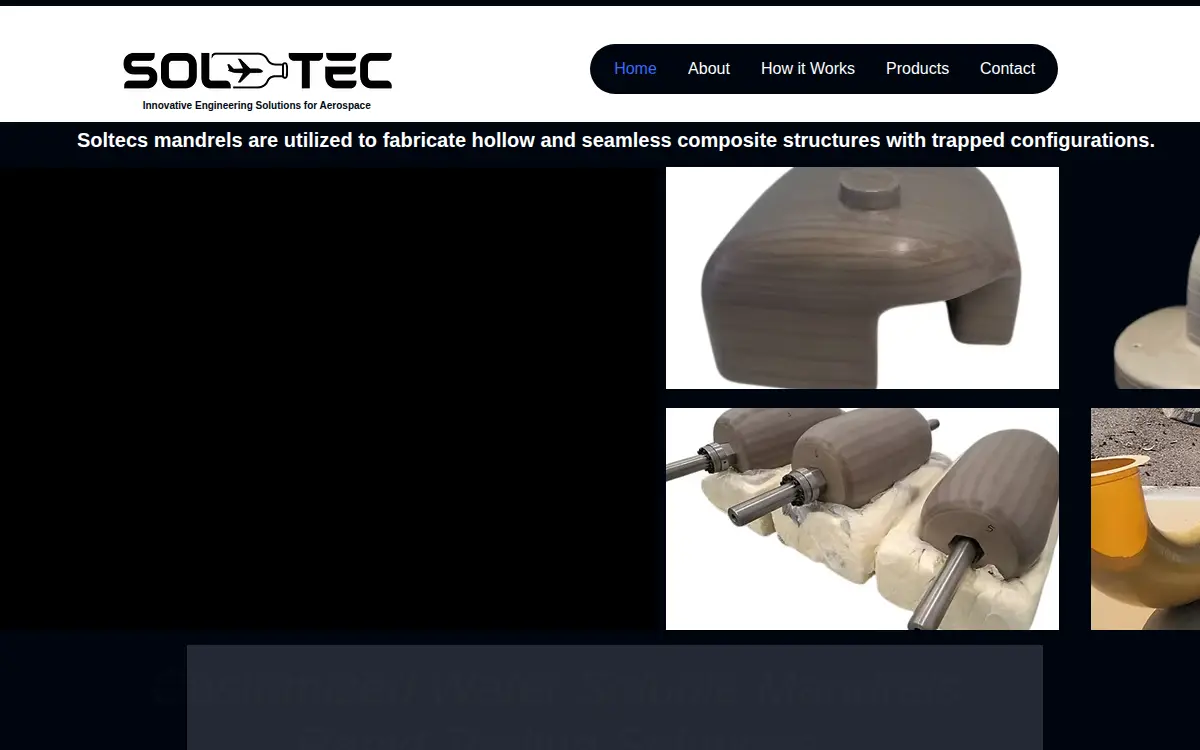 Homepage of Soltec Holding LLC